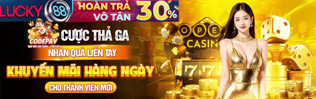 Lucky88 banner may mắn